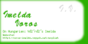 imelda voros business card